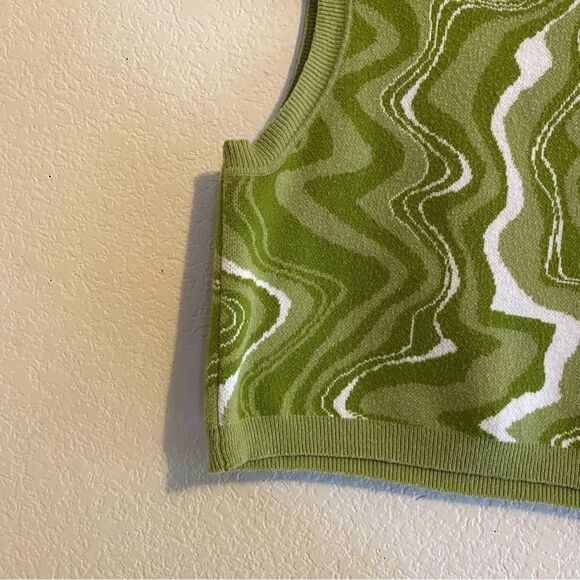 Pacsun green Groovy knit tank top - Picture 5 of 6